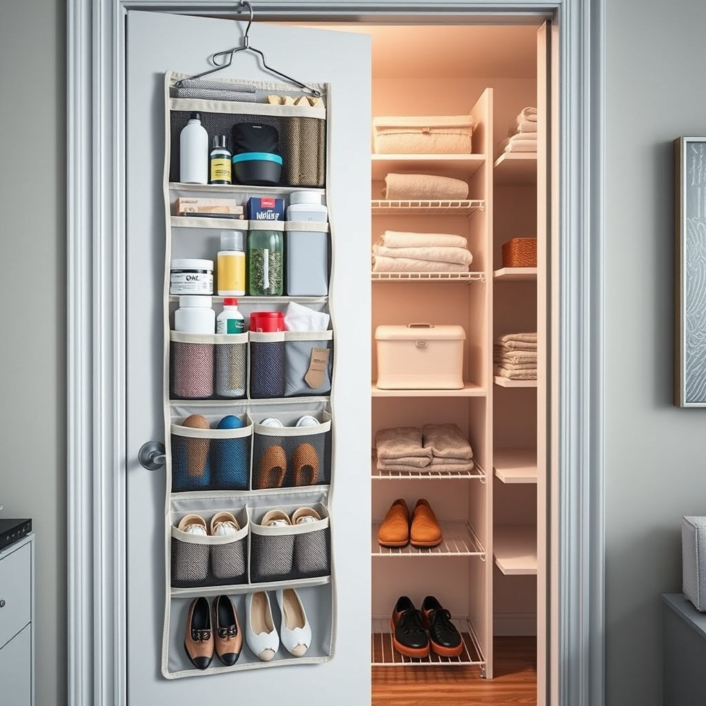 door organizer in action