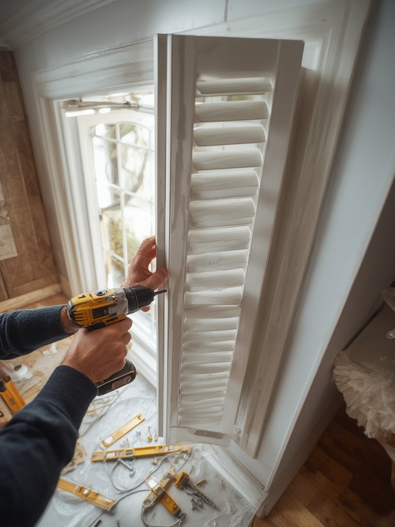 interior window shutter installation - Illustration 2