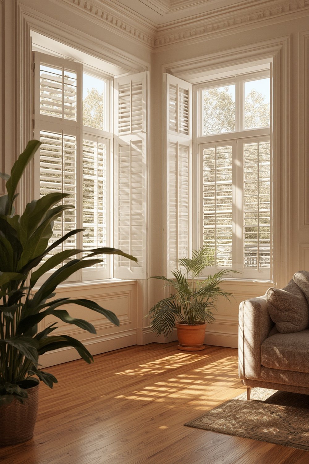 interior window shutter installation - Illustration 1