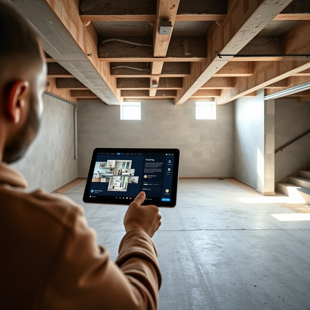 AI basement finishing planner - Illustration 1