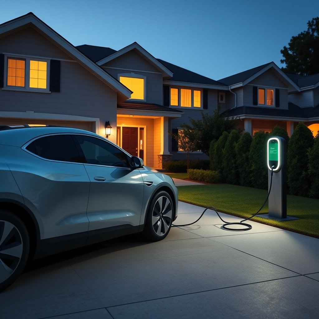 EV charging station home installation - Illustration 1
