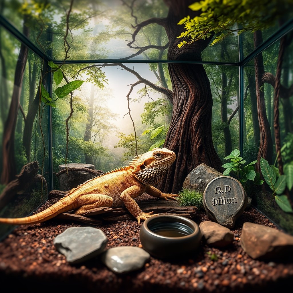 terrarium background in action