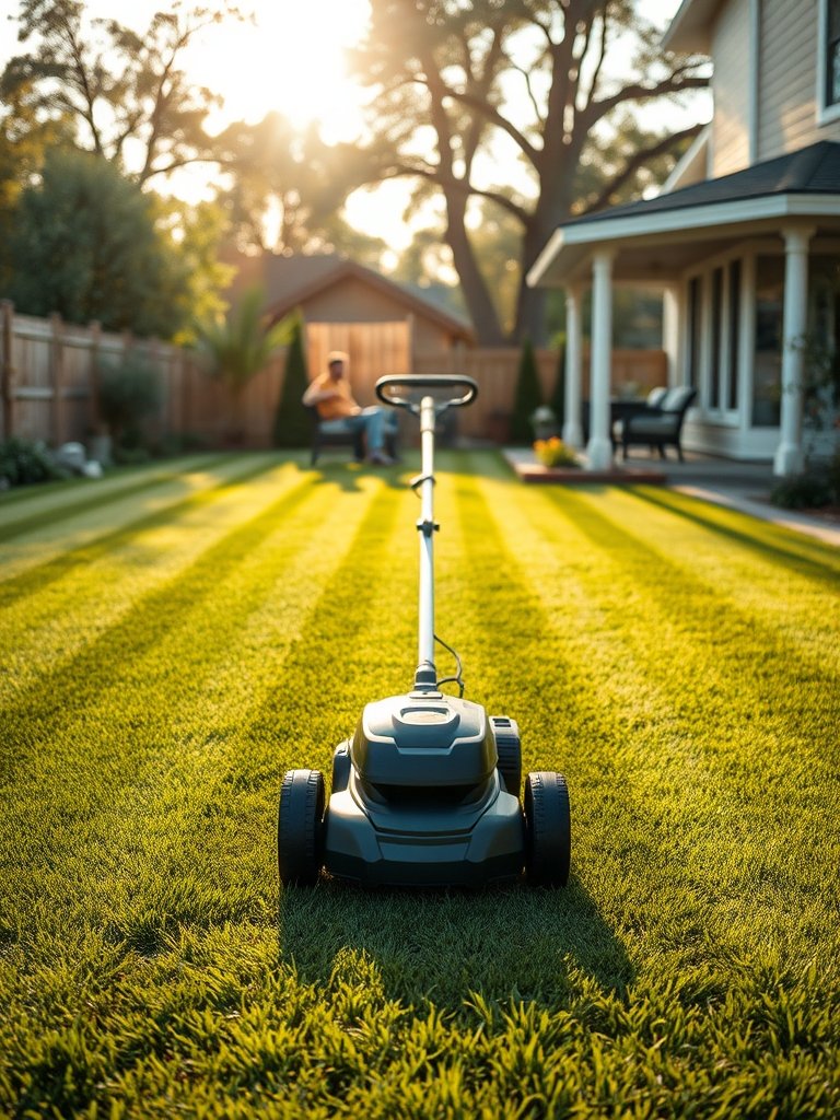 cordless electric lawn mower - Illustration 3