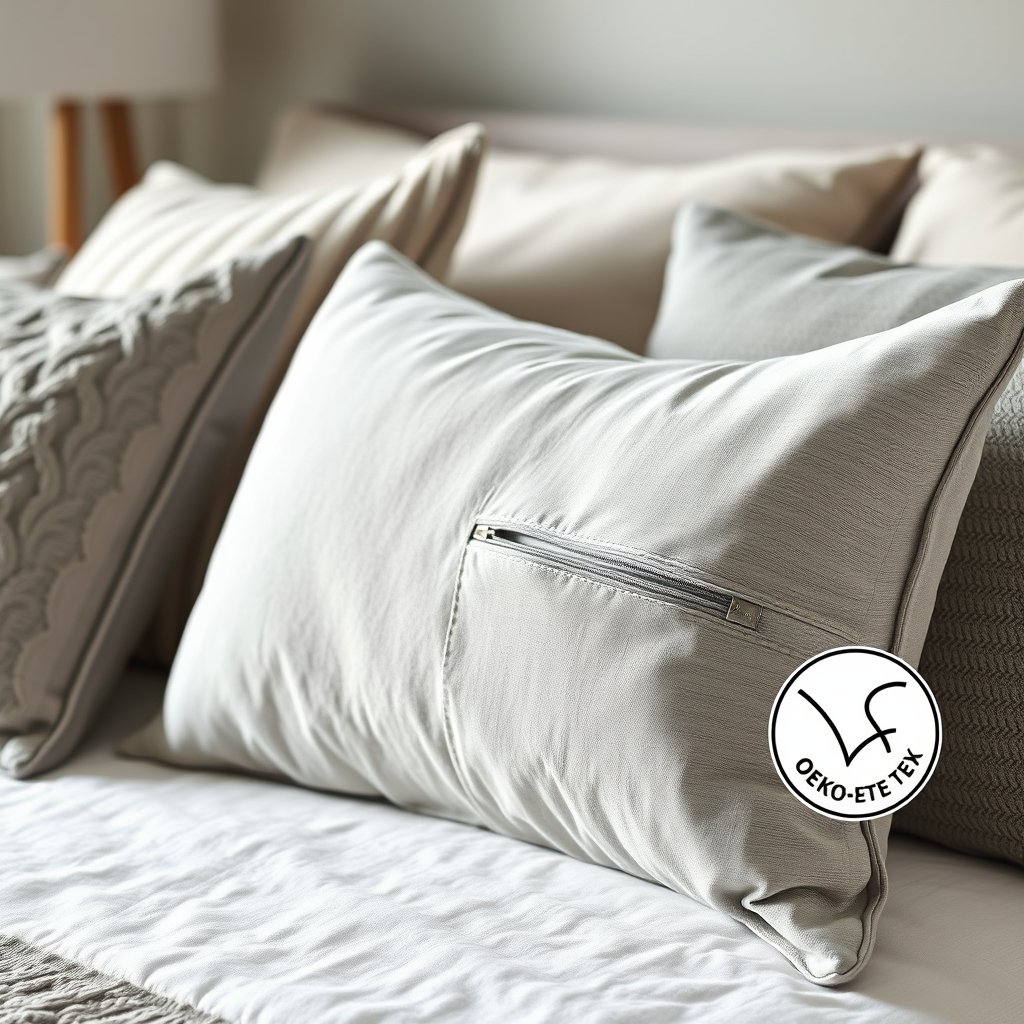 cotton pillow in action