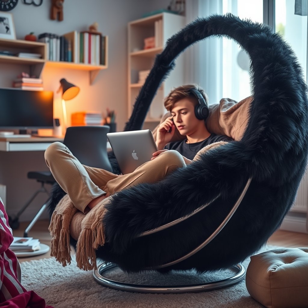 saucer chair in action