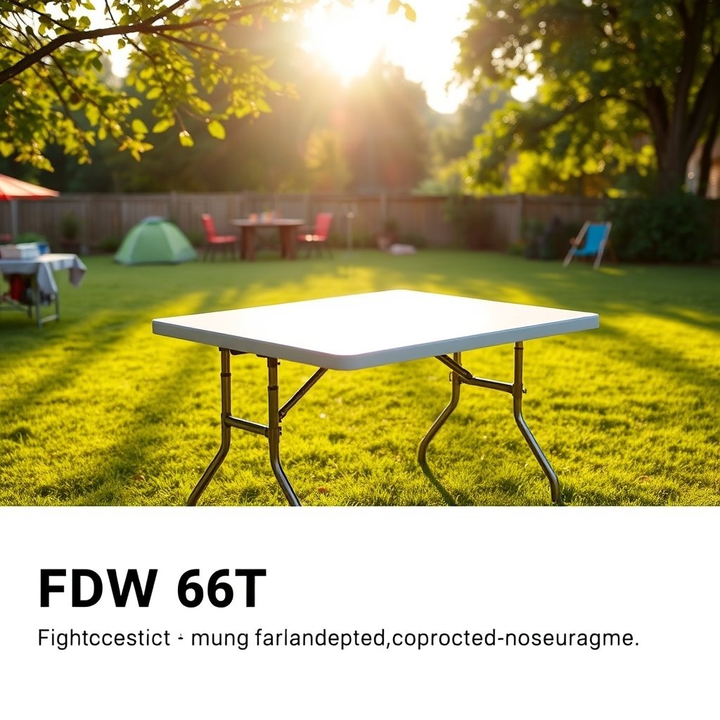 folding table product view