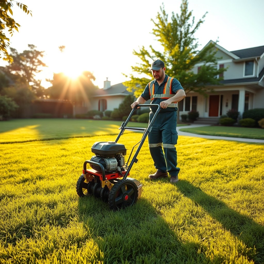 lawn aeration service - Illustration 1