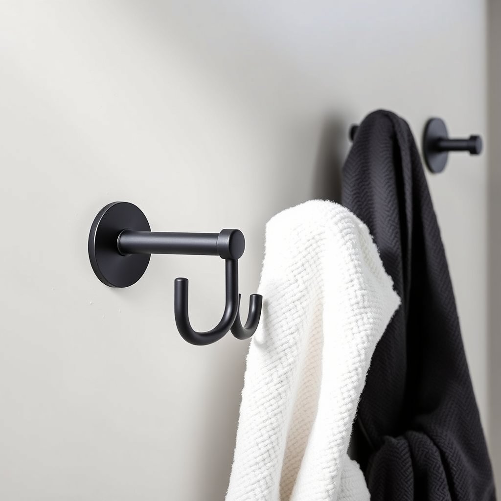 towel hooks in action