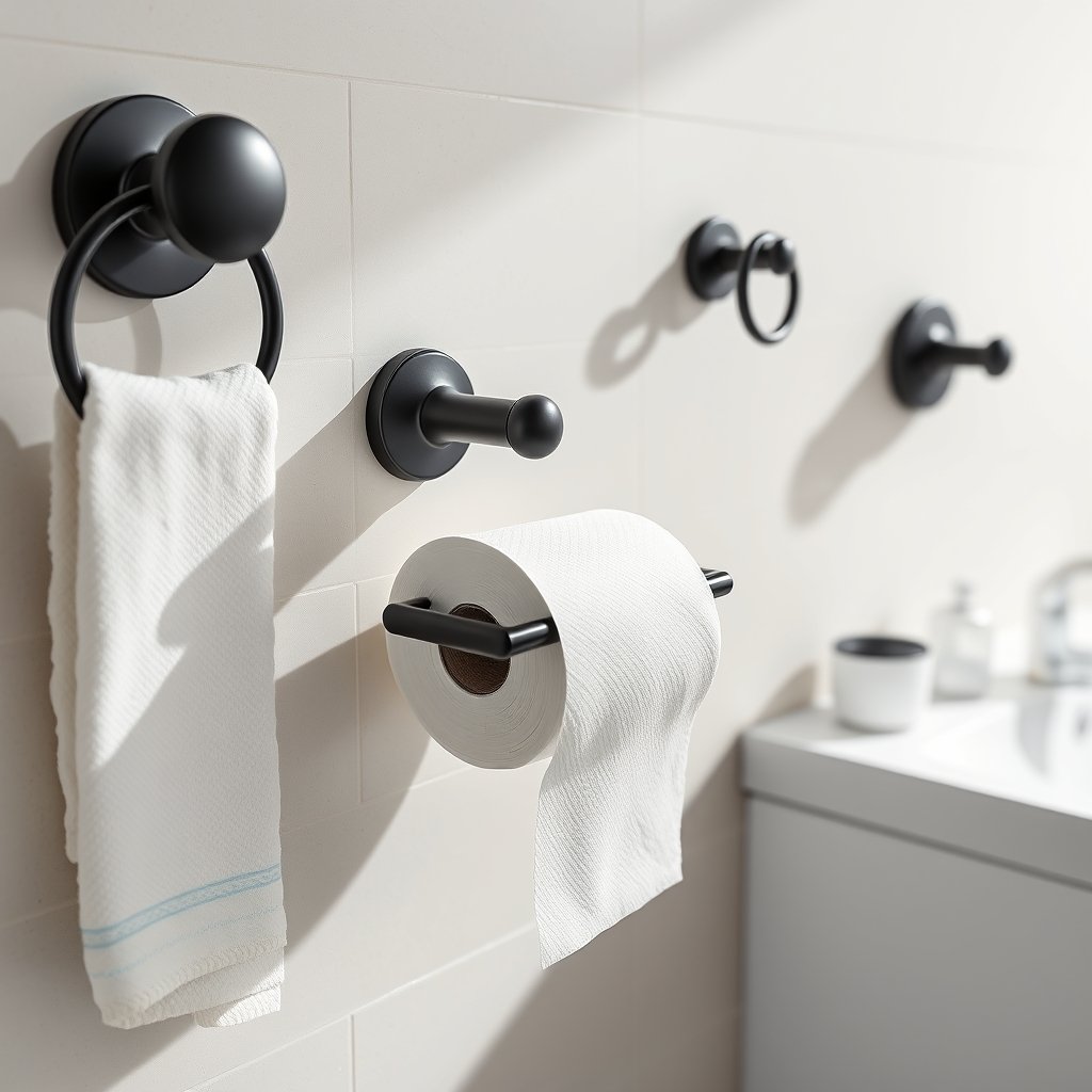 toilet holder in action