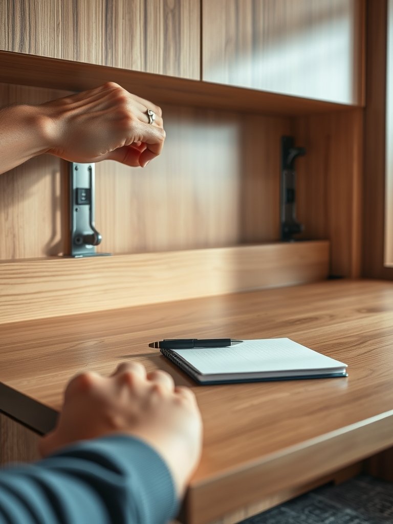 murphy bed with desk combo - Illustration 2