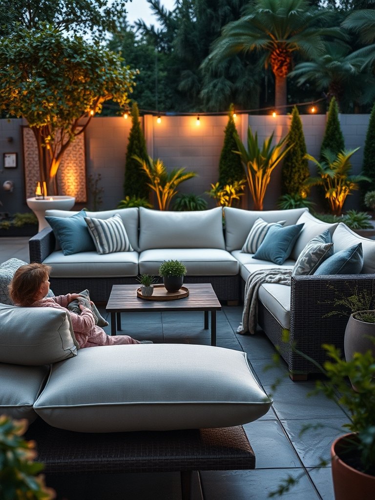 outdoor sofa set weather resistant - Illustration 3