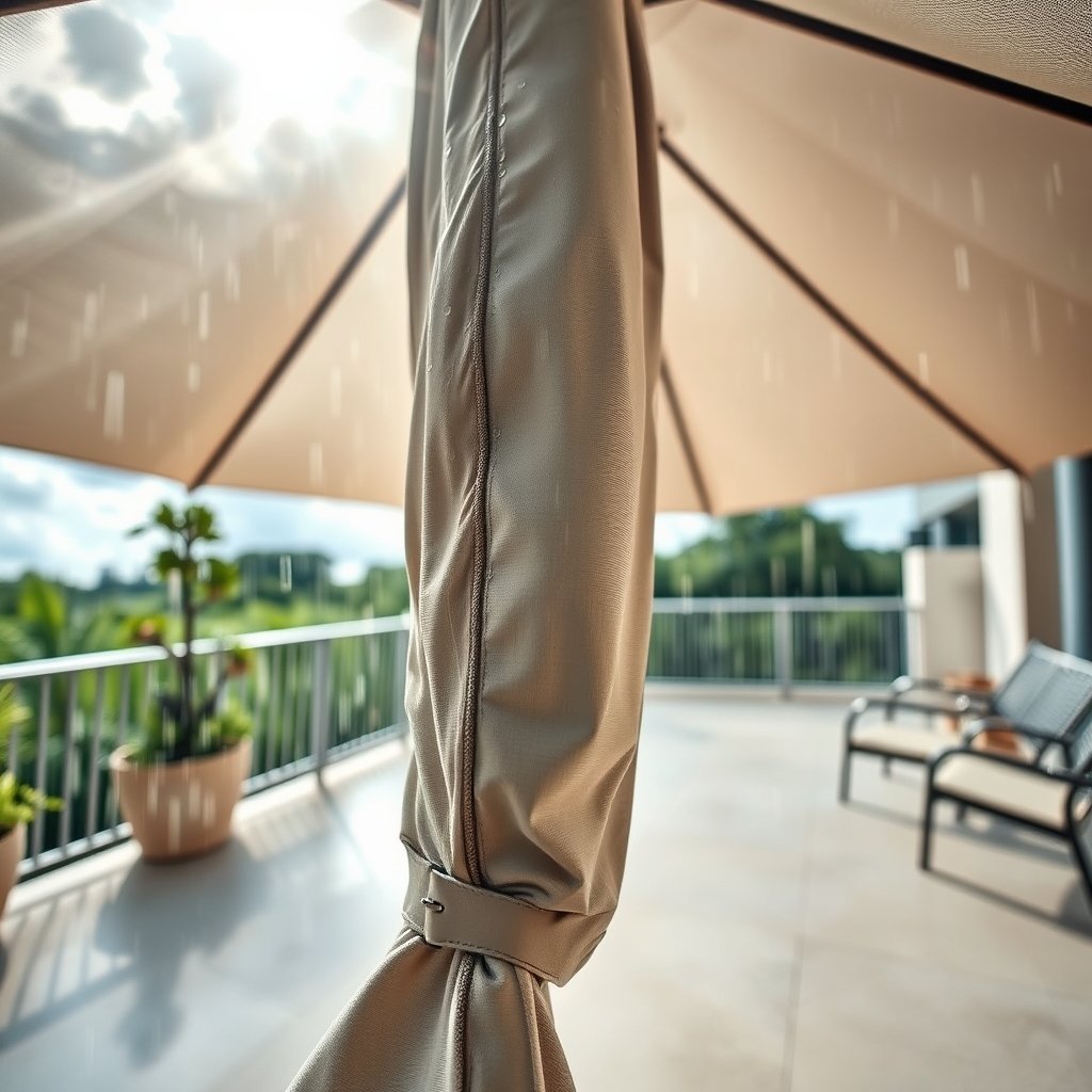 umbrella cover in action