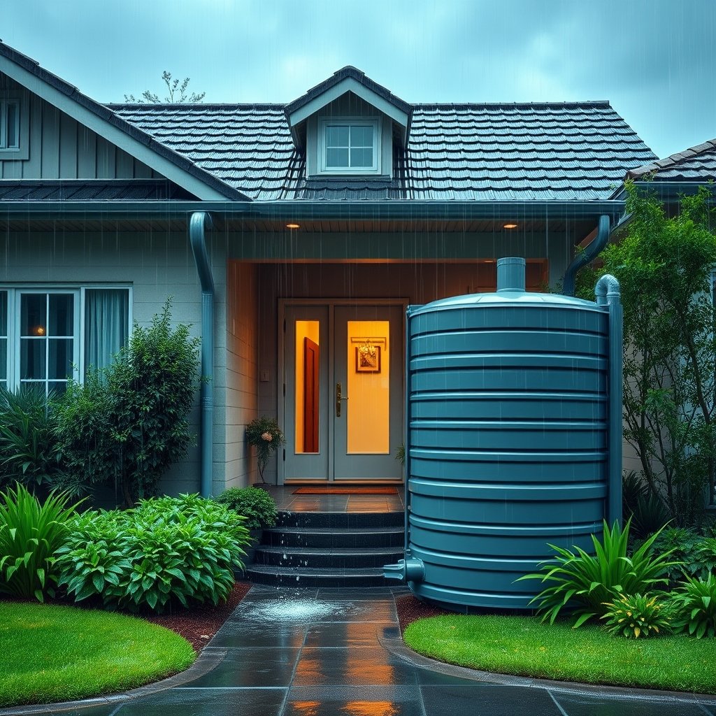 rainwater harvesting system home - Illustration 1