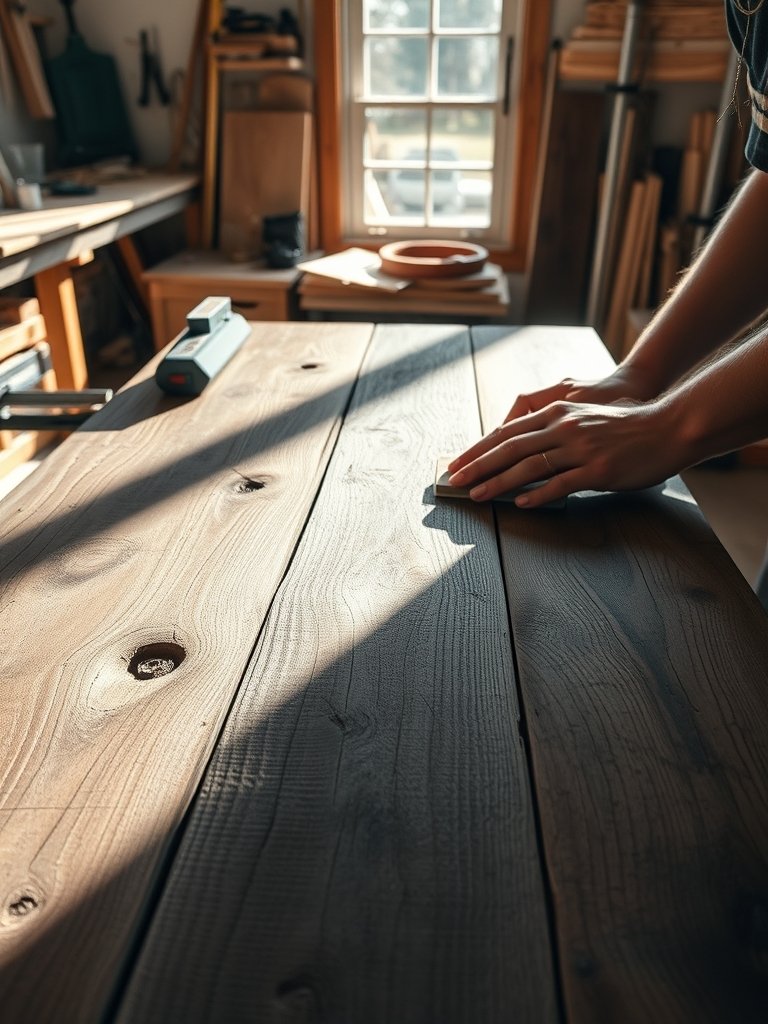 reclaimed wood dining table - Illustration 2