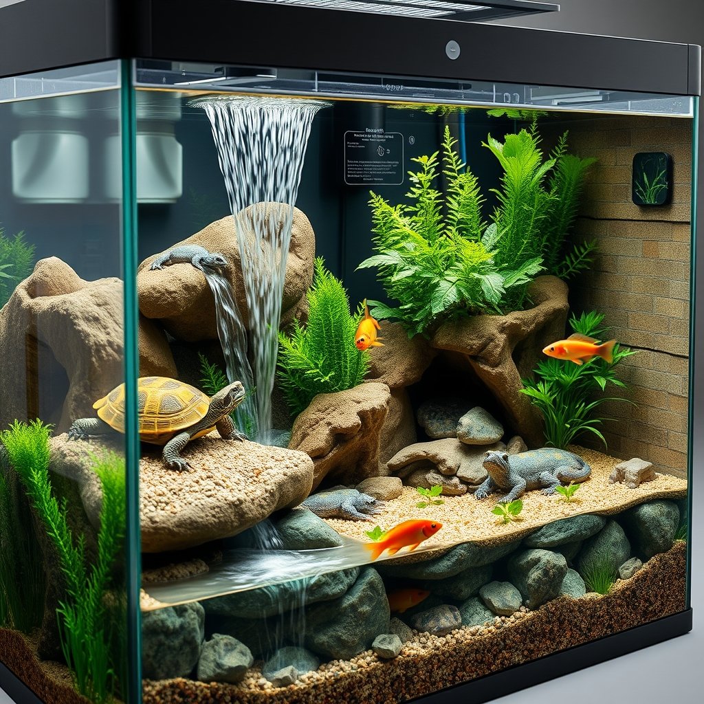 aquarium terrarium in action