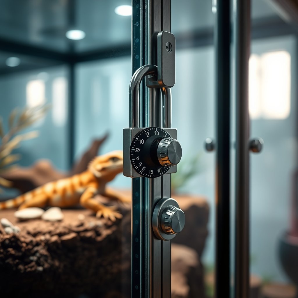 terrarium lock in action