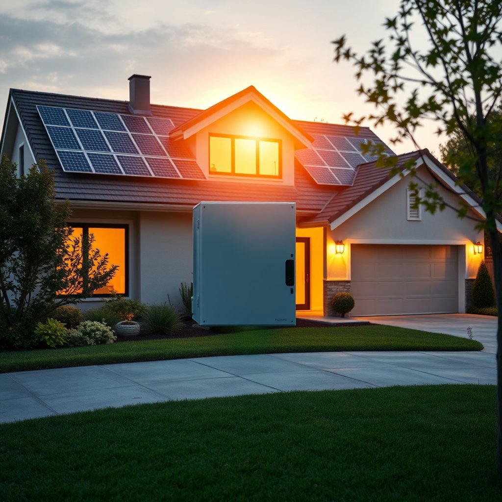 solar battery backup system home - Illustration 1