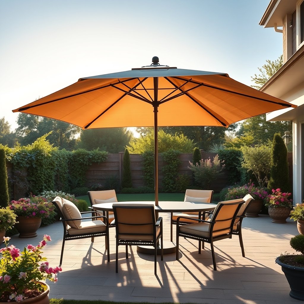 solar umbrella product view