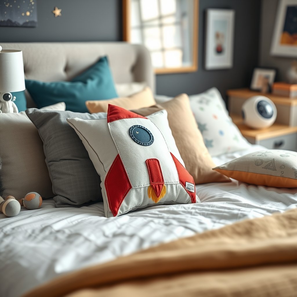 rocket pillow in action