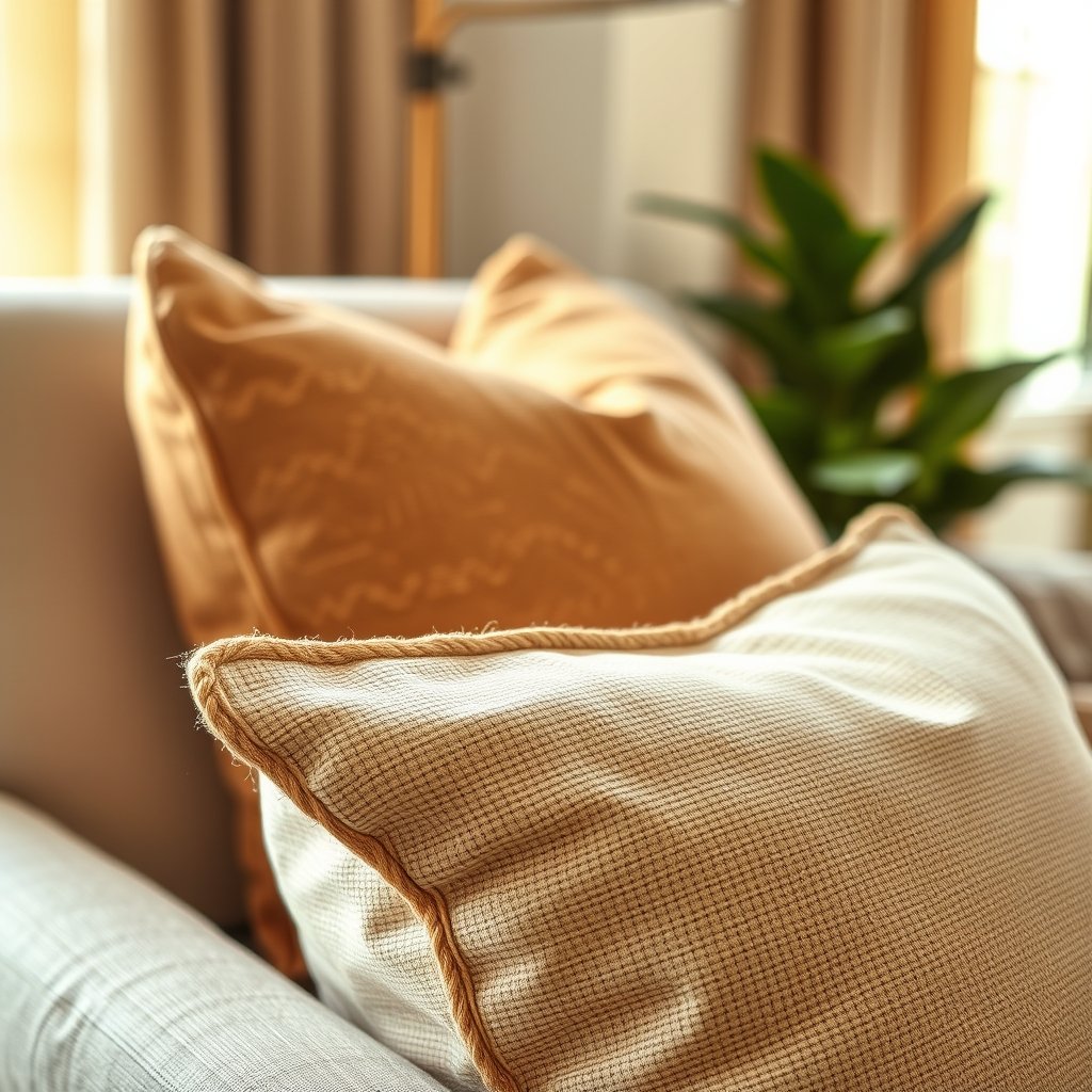 boho pillow in action