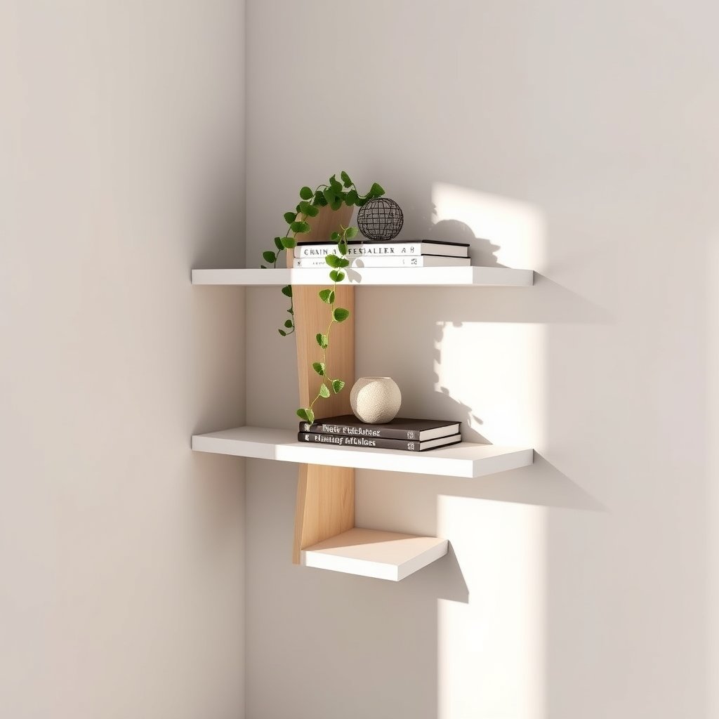 corner shelf in action