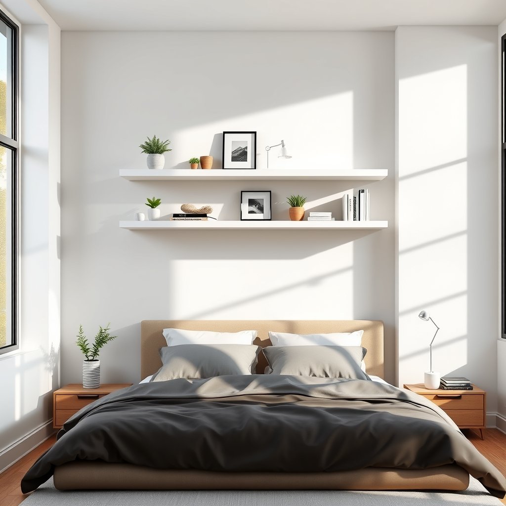 floating shelves product view