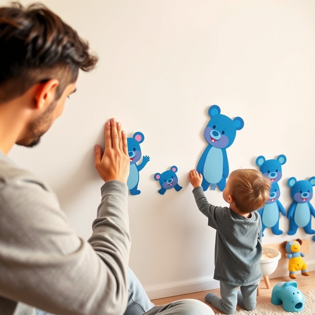 Bluey decals in action