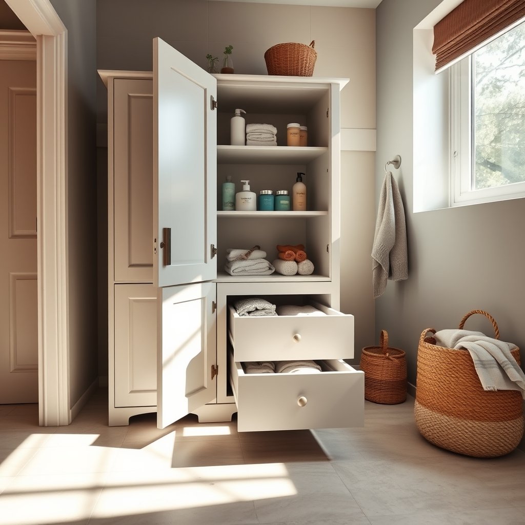 storage cabinet in action