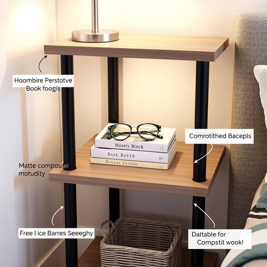 storage nightstand in action
