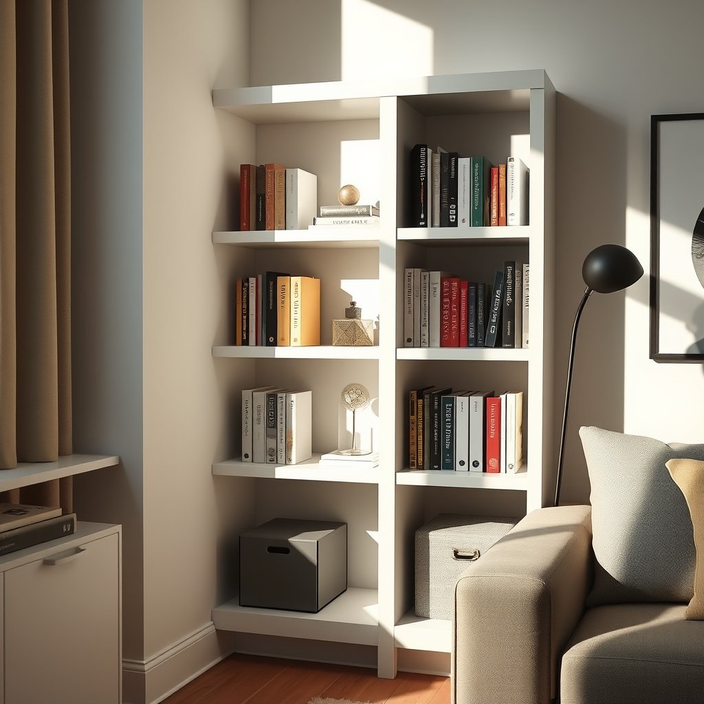 corner shelf in action