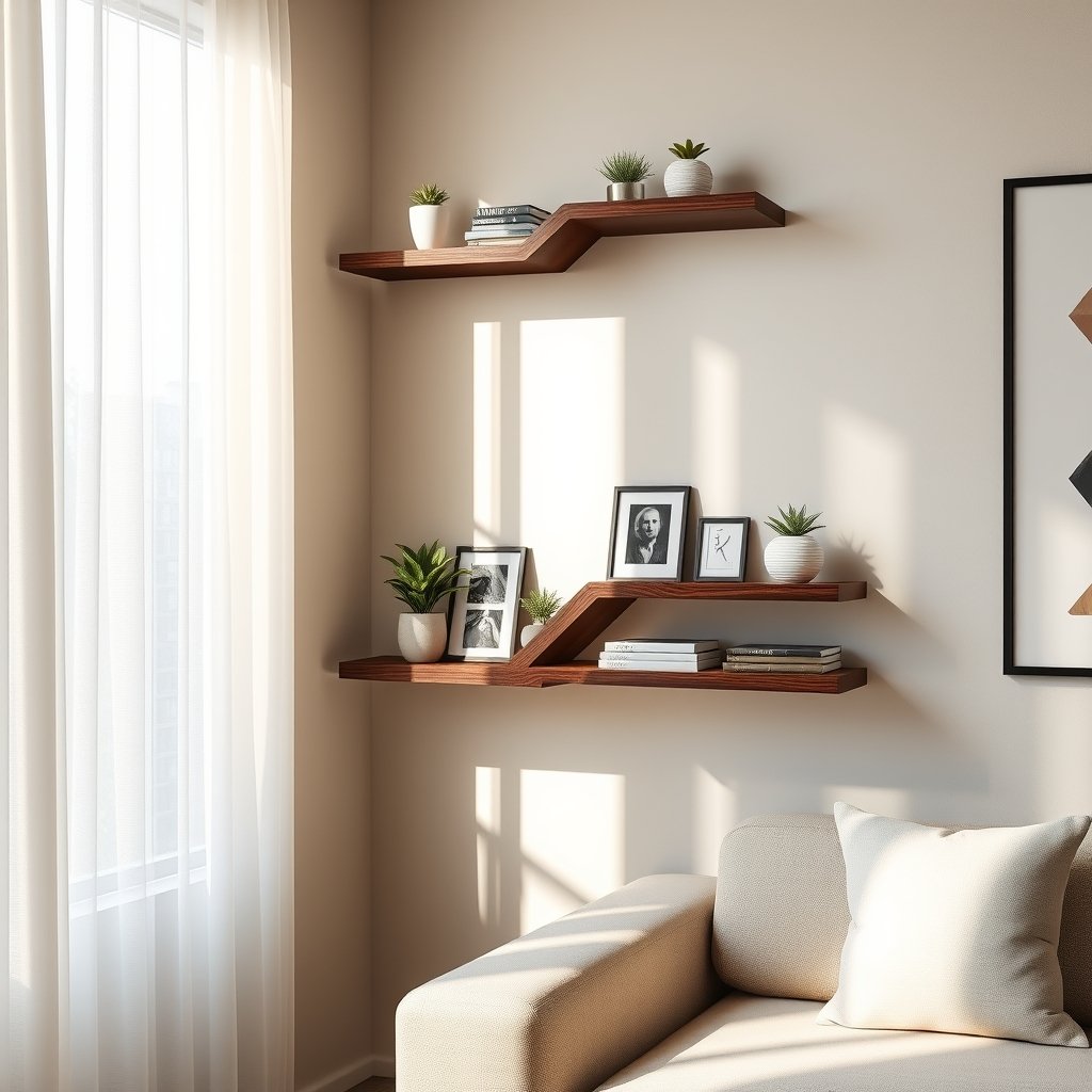 corner shelves product view
