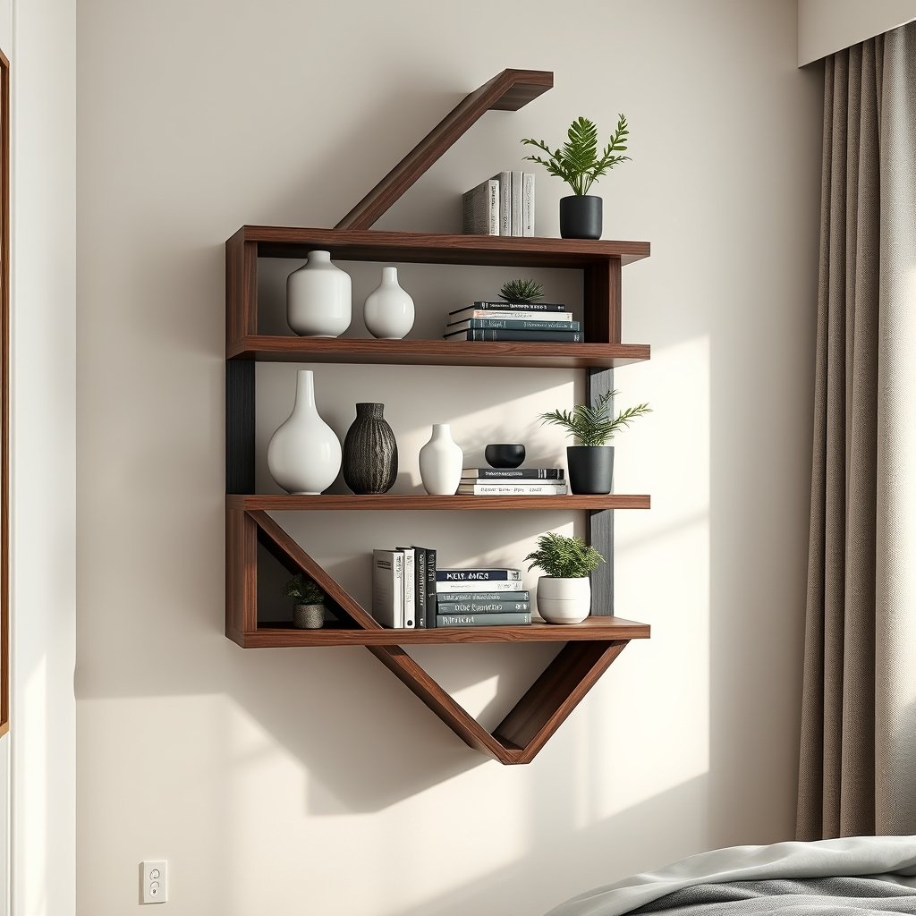 corner shelves in action