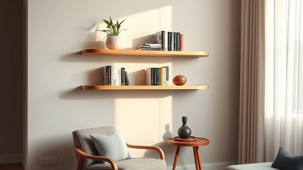 rounded wall shelf - Illustration 3