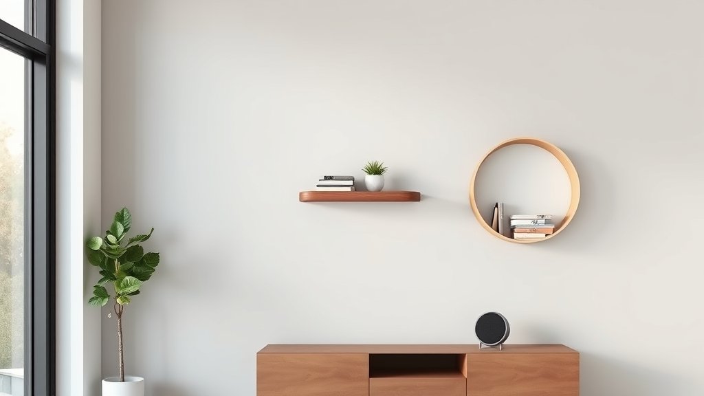 rounded wall shelf - Illustration 1