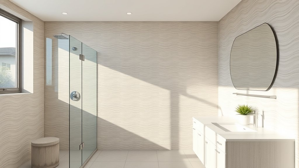 scalloped tile accent wall - Illustration 3